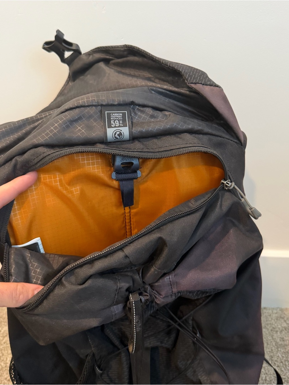 Gregory Nano 22 H2O Backpack Daypack Hiking No Hydration Reservoir - Picture 5 of 13